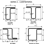 Tubo perfil carpintería